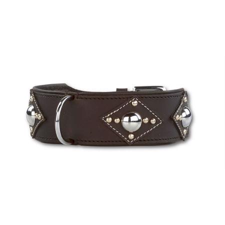 Hundhalsband i läder Design Ruff Chic Wide & Naughty