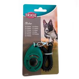 Trixie Sports Dogs Click med spiralkabel för infästning i färgen blå