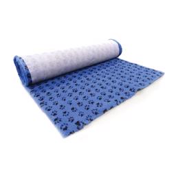 ProFleece Vet Bed Underlag Design Paw Kobolt Blå Svarta Tassavtryck