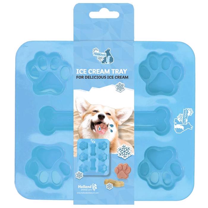 CoolPets Glassform för hundglass för 8 små glassar Blå