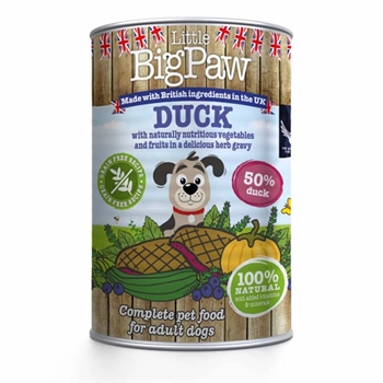 Little BigPaw Duck Härlig våtfoder I Läckra Sås Anka & Örter 390g