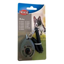 Trixie Sports Dogs Click med spiralkabel för infästning i färgen grå