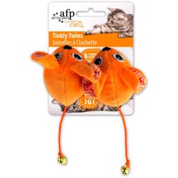 Allt för Paws Cat Toys Tinkly Twins ORANGE