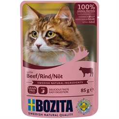 Bozita Feline Bitar i Gelé Nötkött 85g