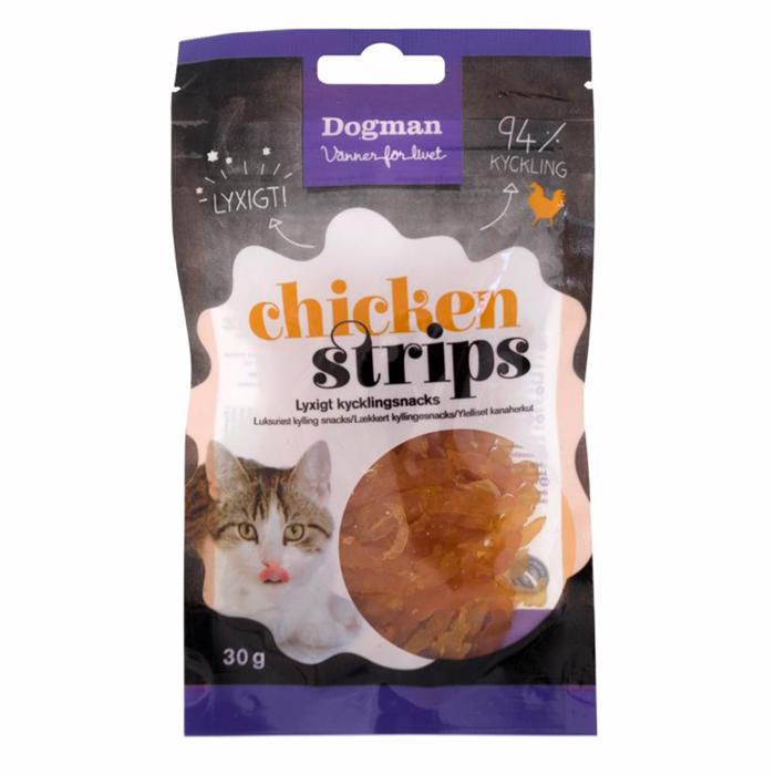 Dogman Cats Treats Chicken Strips 30g