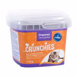Dogman Cats behandlar crunchies med fjäderfä