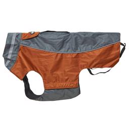 Hundkläder Buster Outdoor Regnjacka Steel Grey & Leather Brown