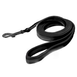 Dogman AntiSlip Iris Hundkoppel med Handtag 180 cm Svart