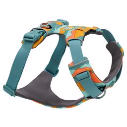 Ruffwear Front Range Harness Spring Mountains Blue Yellow Camouflage