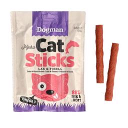 Dogman Cat Sticks med lax och öring Läckra Cat Sticks