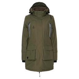 Catago Trainer Lång Damjacka i Grape Leaf Green