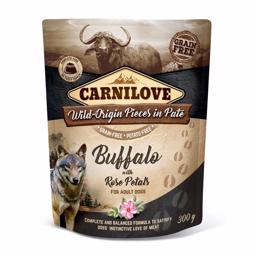 Carnilove Pouch Pate Wet Food With Buffalo and Rose Leaves 300 gram