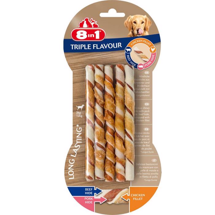 8in1 Triple Flavor Sticks Friskt tuggummi 5 st