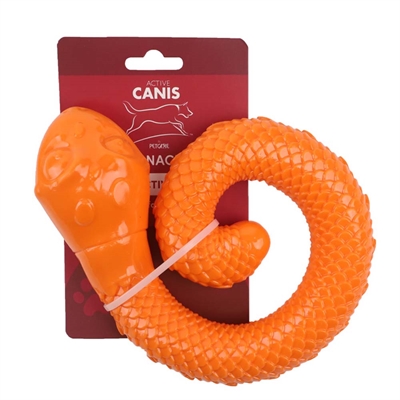 Active Canis Round Snack Snake Leksak & Aktivitet För Hunden ORANGE