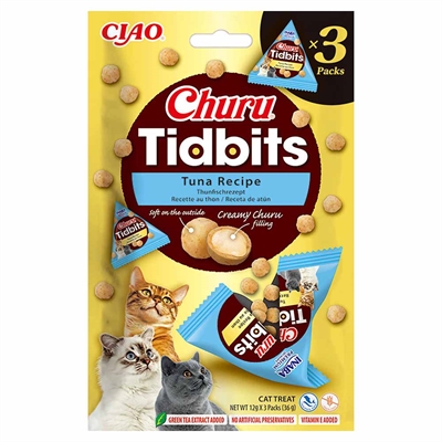 Ciao Churu Tidbits Kattgodis med Tonfisk Smak 3-pack
