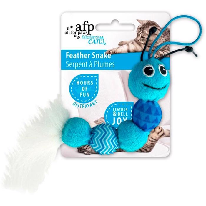 All For Paws Kattleksak Feather Snake TURKOS