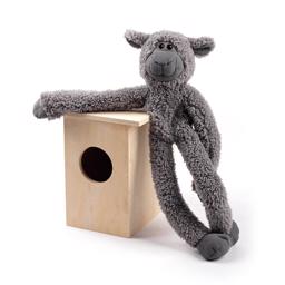 All For Paws Hundeleksak Grey Cuddle Flopper Kramme Lammet Sofus