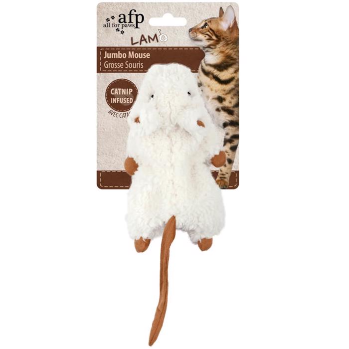 All For Paws Kattleksak Jumbo Musen White Felix