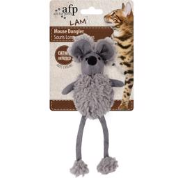 Allt för Paws Cat Toy Mouse Dangler Grå Mini Mouse