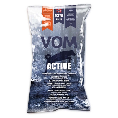 VOM Active Complete Helfoder Komplett Råfoder Till Hundar 2,5 kg Köttbullar
