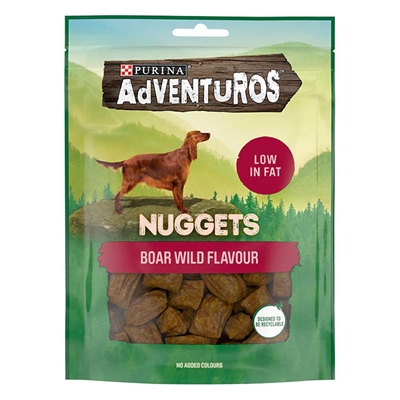 Adventuros Nuggets Boar Wild Flavour Hundgodis 90g