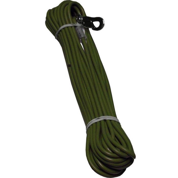 Alac Spårlina Gummi 15 Meter 6 mm Militärgrön