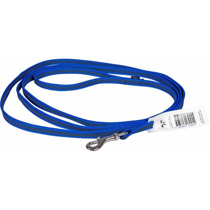 Alac Hundkoppel med Gummi Anti-slip och Handtag 12mm x 3 meter BLÅ