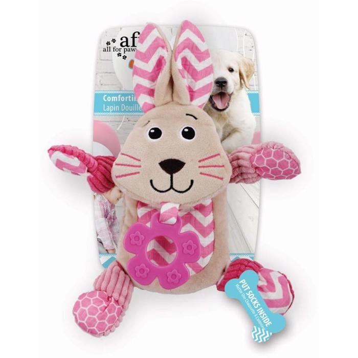 All For Paws Little Buddy Comforting Bunny Kramdjur För Valpen