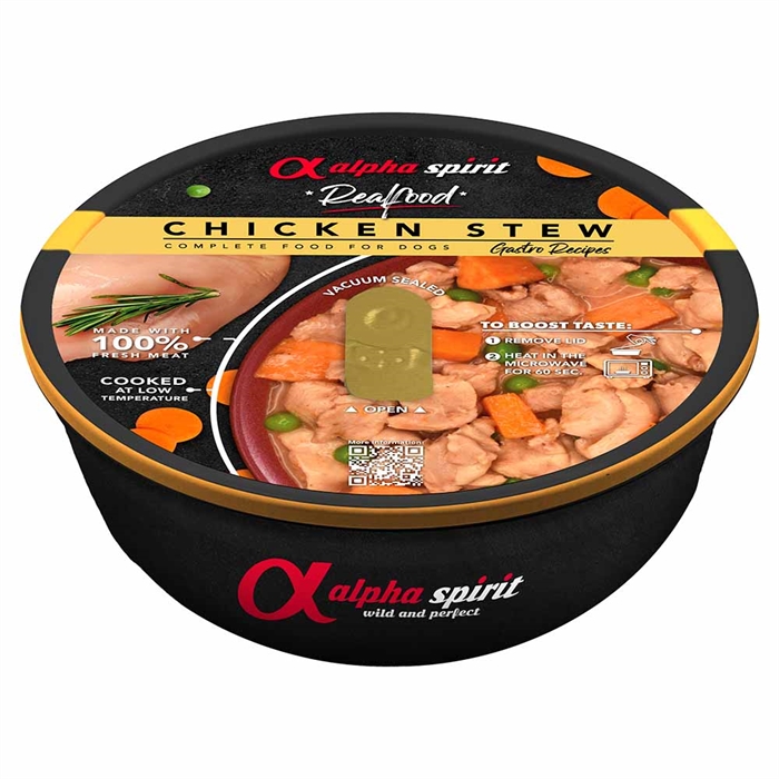 Alpha Spirit 100% Naturligt Våtfoder Kycklinggryta 280g
