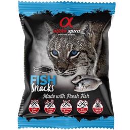 Alpha Spirit Grain Free Treats For Cat With FISH In Bag 50 gram