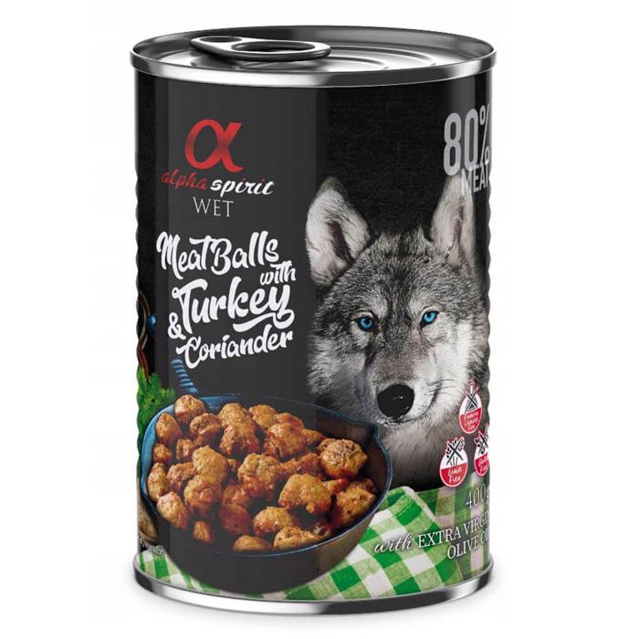 Alpha Spirit Köttbullar Med Kalkon Och Koriander 400 gram