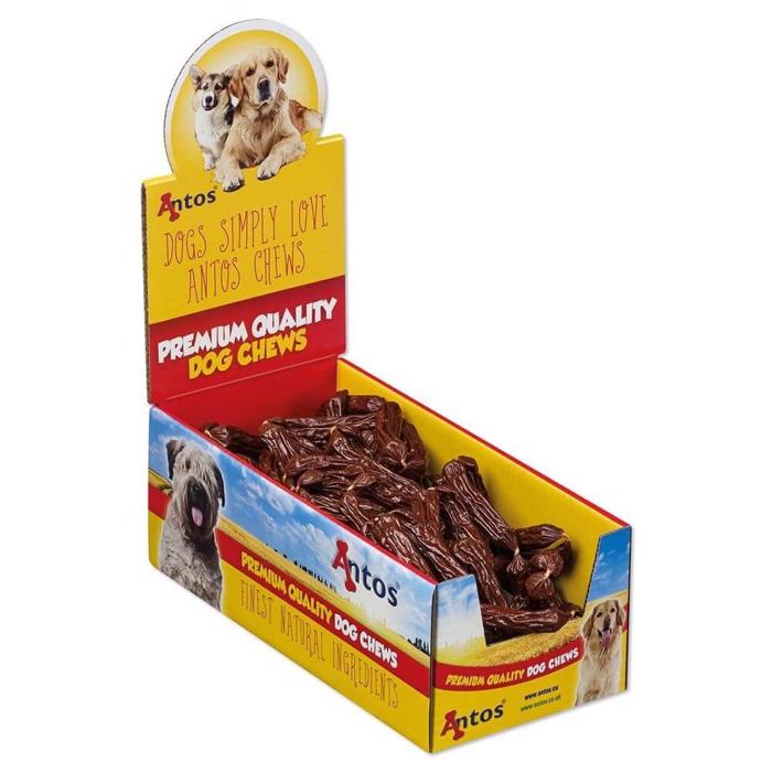 Antos Premium Quality Hundkorvar i Långa Rader BEEF 100 st Storpack