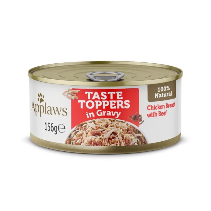 Applaws Taste Toppers in Gravy Våtfoder med Kycklingbröst & Nötkött 156g