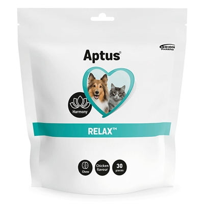 APTUS Relax Tuggbitar Mot Stress och Ångest För Katt och Hund 30 Tabletter