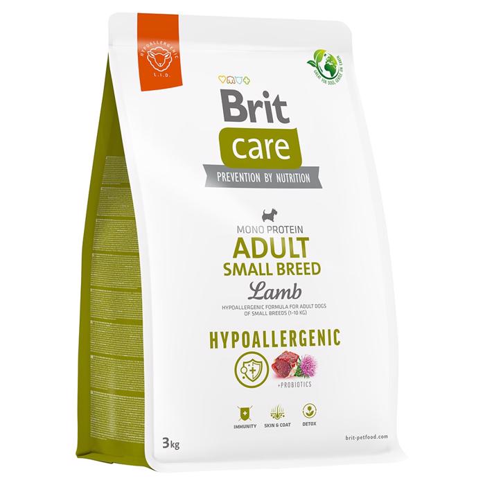 Hundfoder BRIT Care Hypoallergen Vuxen liten ras med lamm
