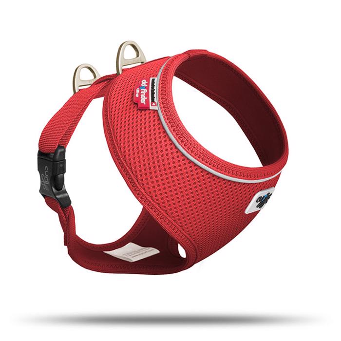 Curli Basic Dog Harness Air Mesh Red