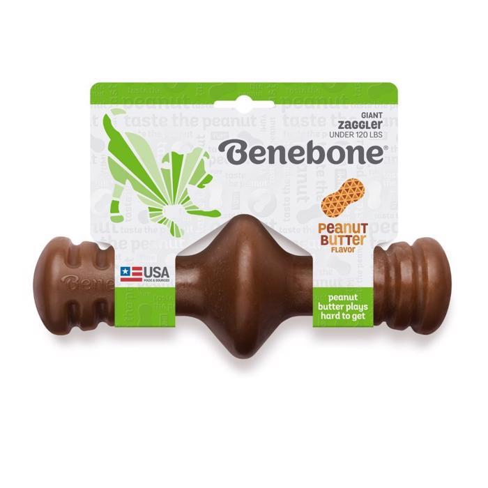 Benebone Zaggler Jordnötsnylon Tuggben JÄTTE