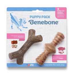 Benebone Puppy 2-Pack Maplestick & Zaggler Puppies Starter Pack