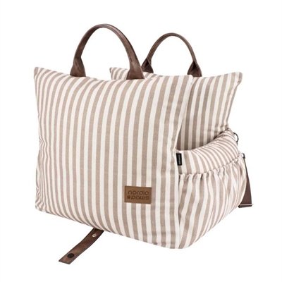 Nordic Paws Bailet Randigt Bilbarnstol För Hund