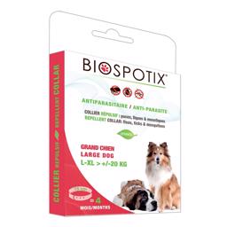 Biospotix lopp- och fästkrage för stora hundar över 20 kg