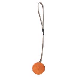 Trixie Gummiboll med Anti-Slip Handtag ORANGE