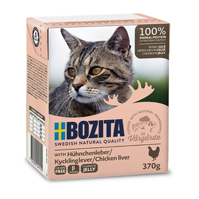 BOZITA Kattmat Bitar I Gelé 100% Kycklinglever - MARS DATUMVAROR