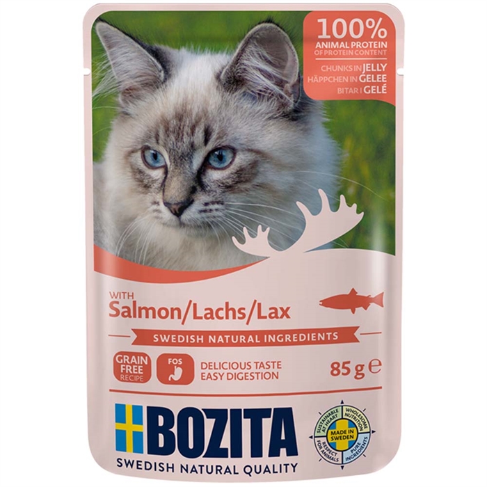 Bozita Feline Bitar i Gelé Lax 85g