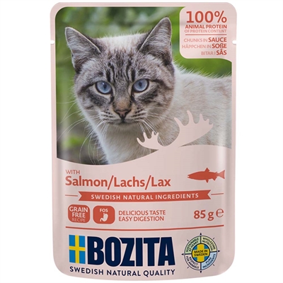 Bozita Feline Bitar i Sås Lax 85g