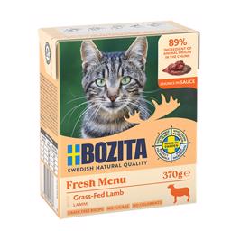 BOZITA Kattfoderbitar i sås FÄRSK MENY 89 % gräsmatat lamm