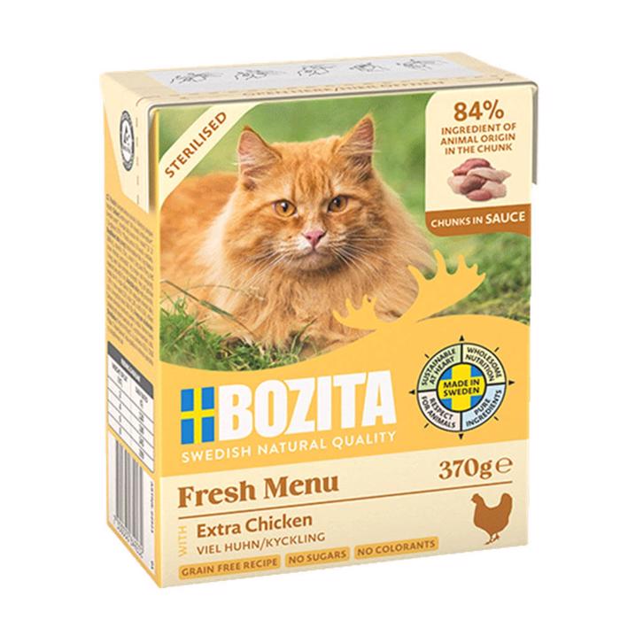 BOZITA Kattmatsbitar i sås STERILISERAD Extra Chicken