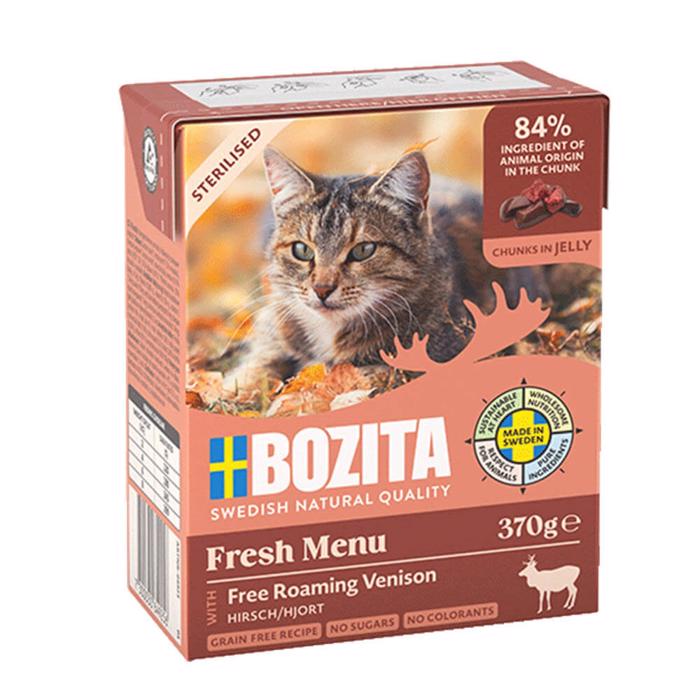 BOZITA Kattmat Bitar I Gelé STERILISED Hjort