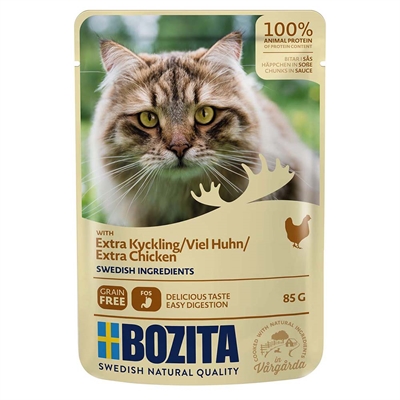 Bozita Feline Bitar i Sås Extra Kyckling 85g