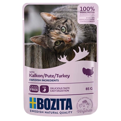 Bozita Feline Bitar i Sås Kalkon 85g
