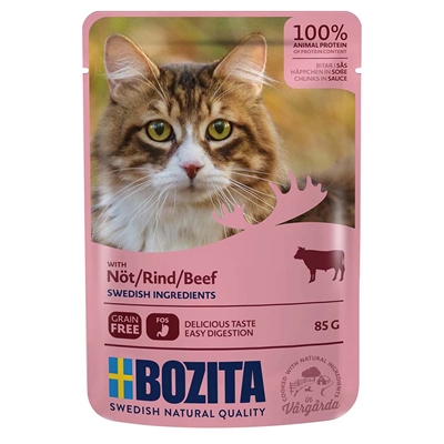 Bozita Feline Bitar i Sås Nötkött 85g